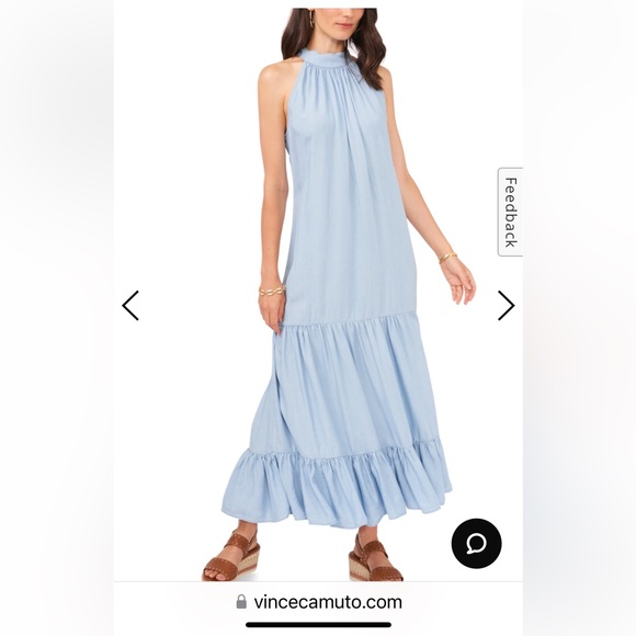 Vince Camuto Tiered Halter Dress - Picture 10 of 11